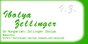 ibolya zellinger business card